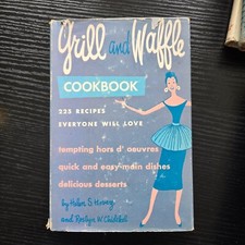 Grill and Waffle Cookbook by Helen S. Hovey Vintage Recipes 1955 Hardcover comprar usado  Enviando para Brazil
