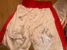 Multi signed boxing for sale  RHYL