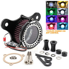 Filtro de entrada de limpador de ar com LED para Harley Touring Road King Street Glide 08-16 comprar usado  Enviando para Brazil