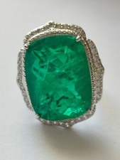 Emerald cut green for sale  BLACKBURN