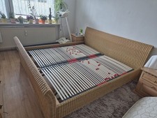 Rattan doppelbett lattenrosten gebraucht kaufen  Leverkusen