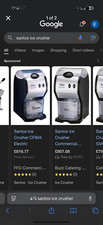 Santos ice crusher for sale  EXETER