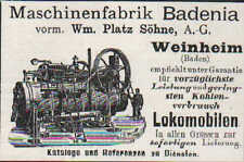 Weinheim werbung 1900 gebraucht kaufen  Leipzig