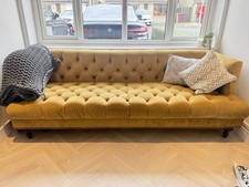 Mustard seater sofa for sale  BOLTON