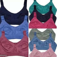 Usado, Sutiã feminino mistura de algodão C-Cup não acolchoado pacote combo com 3 comprar usado  Enviando para Brazil