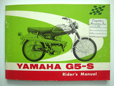 1969 YAMAHA 80 G5-S Vintage NOVO-ANTIGO-ESTOQUE Manual do Proprietário/Piloto OEM NOS comprar usado  Enviando para Brazil