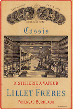 Ancienne étiquette cassis d'occasion  Bordeaux-