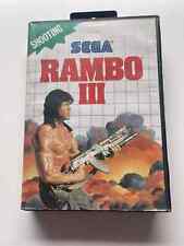 Rambo III 3 Sega Master System jogo na caixa na caixa com manual, usado comprar usado  Enviando para Brazil