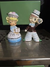 Usado, HTF Enesco Sweet Shoppe Cupcake Menina e Menino com Presentes Valentine’s Shakers comprar usado  Enviando para Brazil