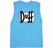 Camiseta Cosplay Masculina Animada Sitcom Os Simpsons Duff Beer Azul Claro Sem Mangas comprar usado  Enviando para Brazil