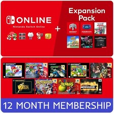 Nintendo Switch Online + Pacote de Expansão • Assinatura de 12 Meses (Para Switch 1 + 2) comprar usado  Enviando para Brazil