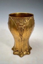 art nouveau vase gold for sale  Verbank