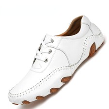 Tênis masculino da moda feito à mão sapatos casuais mocassins respiráveis sapatos de condução comprar usado  Enviando para Brazil