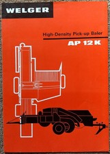 Welger baler brochure for sale  TURRIFF
