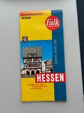 Bundesländerkarte hessen falk gebraucht kaufen  Hannover