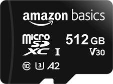 Usado, Cartão de memória micro SDXC Amazon Basics com adaptador tamanho completo 512 GB, preto comprar usado Usado, Cartão de memória micro SDXC Amazon Basics com adaptador tamanho completo 512 GB, preto comprar usado  Enviando para Brazil