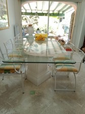 Table verre pieds d'occasion  Cogolin