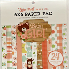 Papel Echo Park Scrapbook 6x6 em BABY GIRL 24 folhas lacrado, usado comprar usado  Enviando para Brazil
