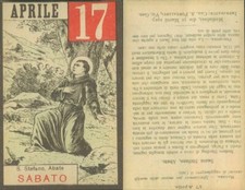 Santo Stefano Abbot -assoluta R @ Rit @'Cartão de Oração de Sábado 17 de Abril de 1937 comprar usado  Enviando para Brazil