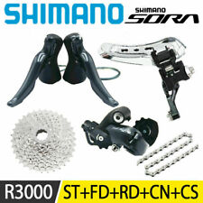 SHIMANO SORA R3000 Groupset L+R câmbio dianteiro traseiro desviadores 2X9s bicicleta de estrada comprar usado  Enviando para Brazil
