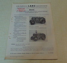 Lanz tractor brochure d'occasion  Expédié en Belgium