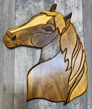 Wooden horse head for sale  Kent