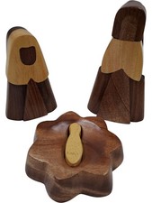 Wooden nativity set for sale  DARTFORD