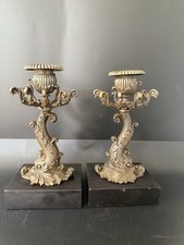Antique bronze candlesticks d'occasion  Toulouse-