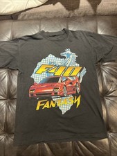 Camiseta masculina preta vintage anos 90 Ferrari F40 fantasia corrida adulto M comprar usado  Enviando para Brazil