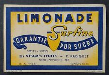 Label lemonade surfine d'occasion  Expédié en Belgium