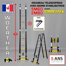 Escabeau télescopique 5m60 d'occasion  Nice-
