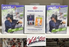Caixa de beisebol direta 2025 Pulse Pro Athletes + 2x 2025 caixas de cabide de varejo Pulse, usado comprar usado  Enviando para Brazil