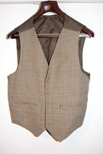 Handmade tweed waistcoat for sale  NOTTINGHAM