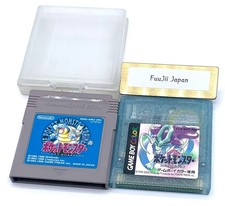 Pokemon Crystal & Blue Nintendo Gameboy Game Boy GB japonês testado limpo comprar usado  Enviando para Brazil