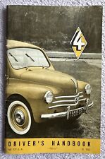 Renault drivers handbook for sale  WISBECH