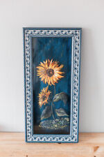 Painting sculpture sunflower d'occasion  Expédié en Belgium