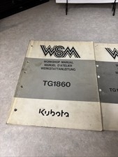 Kubota tg1860 workshop for sale  Schenectady