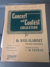 Coleção de concertos e concursos para clarinete baixo Bb por H. Voxman, usado comprar usado Coleção de concertos e concursos para clarinete baixo Bb por H. Voxman, usado comprar usado  Enviando para Brazil