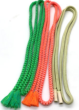 Conjunto de Cordão Obijime Japonês - 3 Kimono Acessórios Trançados Verde Rosa Bege comprar usado  Enviando para Brazil