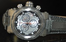 Invicta relógio suíço reserva masculino cronógrafo mostrador prateado couro cinza 11228 comprar usado  Enviando para Brazil