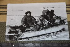 ESKIMOS barco pele de trenó Canadá FOTO REAL cartão postal vintage RPPC comprar usado  Enviando para Brazil