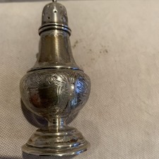 Silver engraved pepper for sale  MARLOW