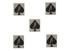 Pacote com 5 - Mini tatuagem temporária Beta Boi of Spades BBC cuckold gay maricas covarde comprar usado  Enviando para Brazil