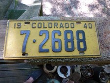 Colorado license plate for sale  Roland