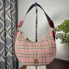 Bolsa Houndstooth Tommy Hilfiger Life Crescent Hobo monograma xadrez multicolor comprar usado  Enviando para Brazil