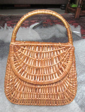 Vintage wicker handbag for sale  BISHOP'S STORTFORD