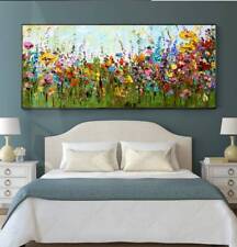 Usado, Pintura a óleo abstrata pintada à mão grande arte de parede boho decoração de parede flor comprar usado  Enviando para Brazil