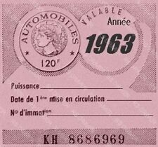 Vignette adhésive 1963 d'occasion  Paris I