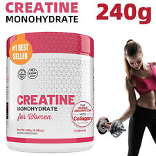 Usado, Novo pó monohidratado de creatina 5000mg para mulheres - 2000mg de colágeno e 1000mg de BCAA comprar usado  Enviando para Brazil