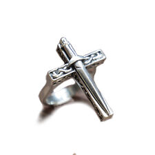 Usado, Espada medieval anel cruz prata esterlina 925 homens góticos cavaleiro guerreiro motociclista comprar usado  Enviando para Brazil